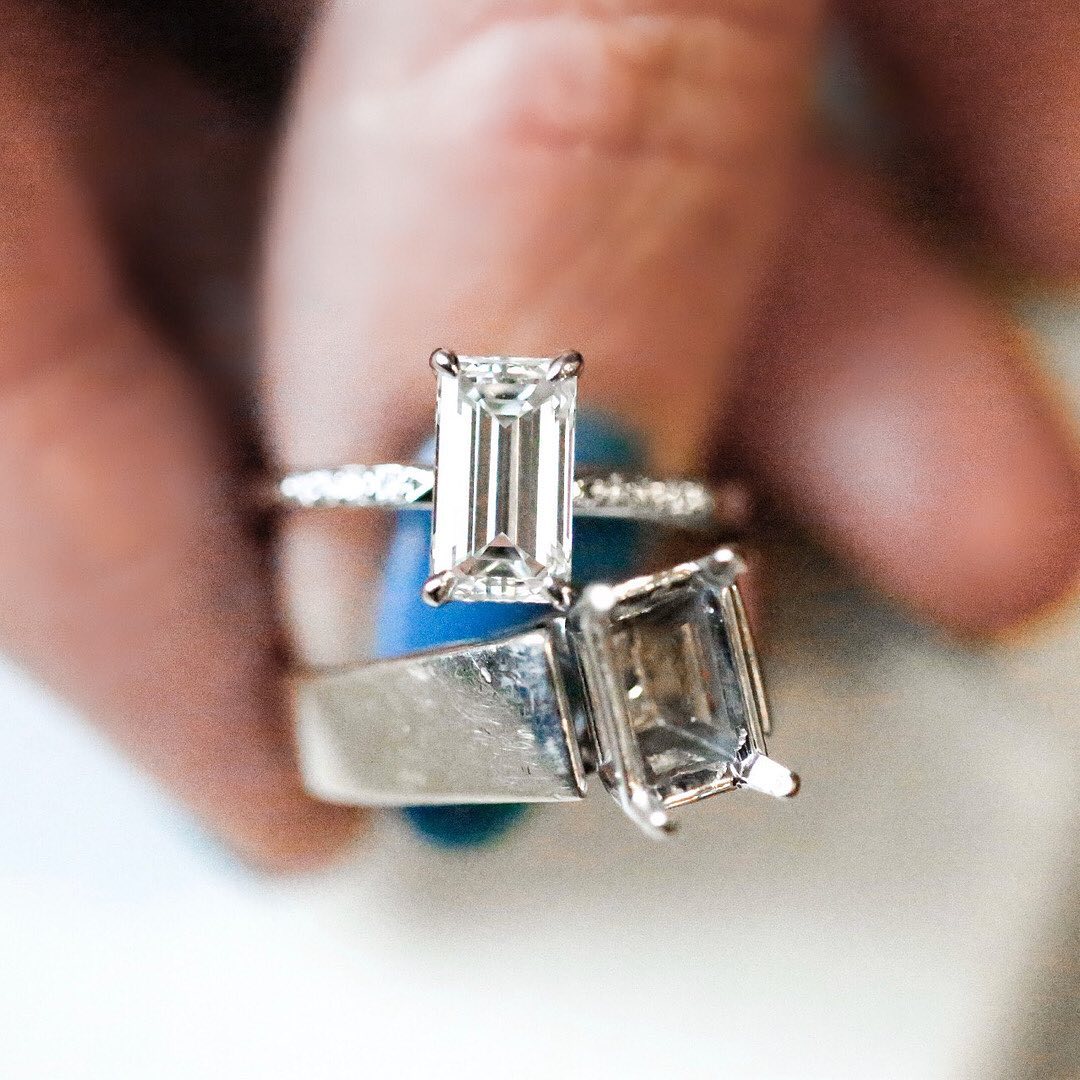 Using old diamonds in new ring Clearance