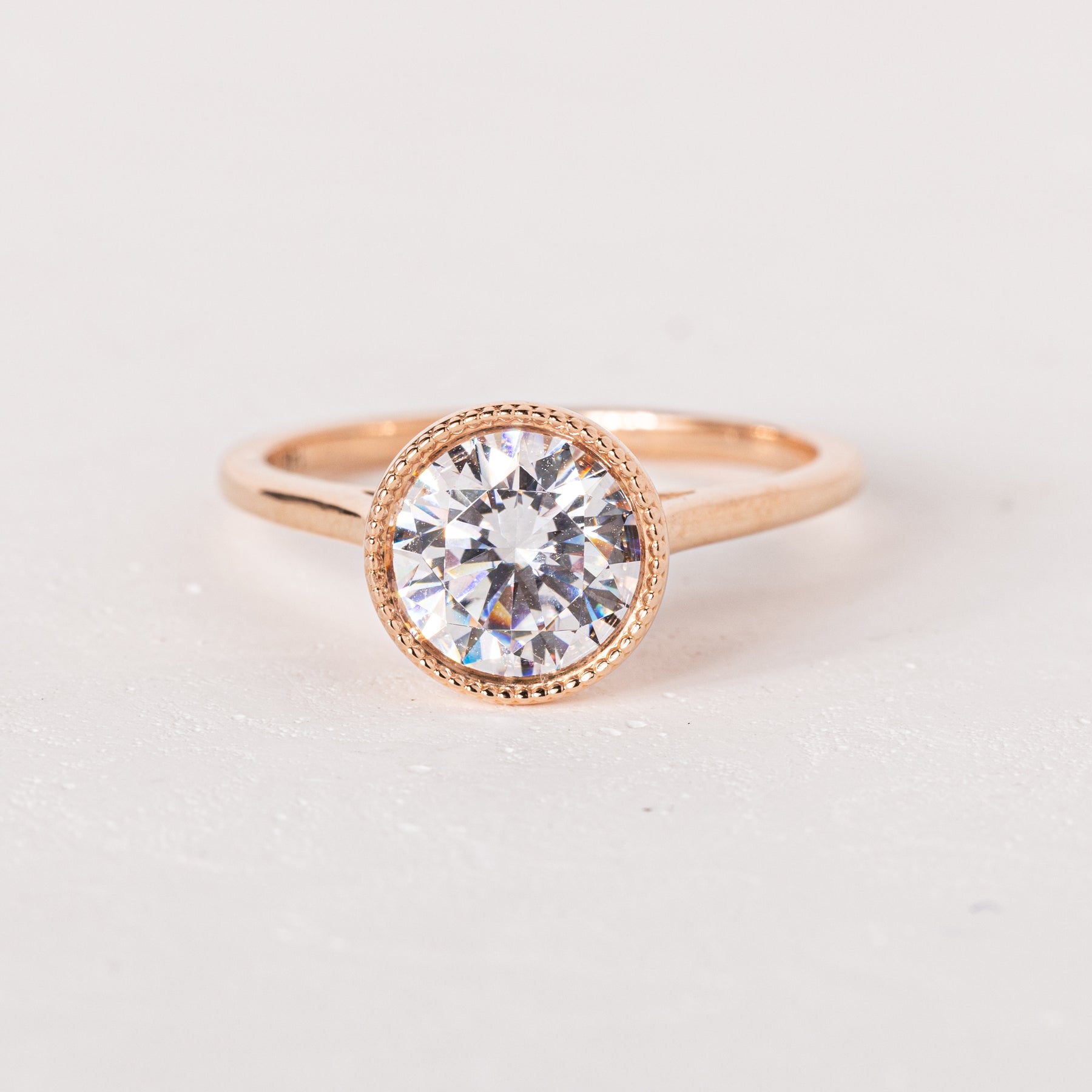 14KR 1.50ct CZ Bella Ring Size 7