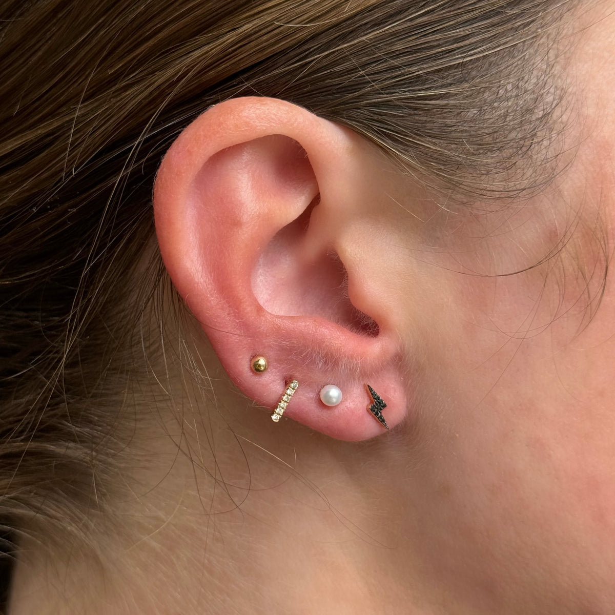 14k Polished 3mm Ball Stud Earrings