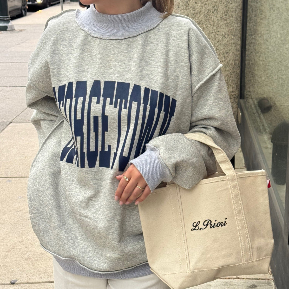 Georgetown Reversable Mockneck Sweatshirt