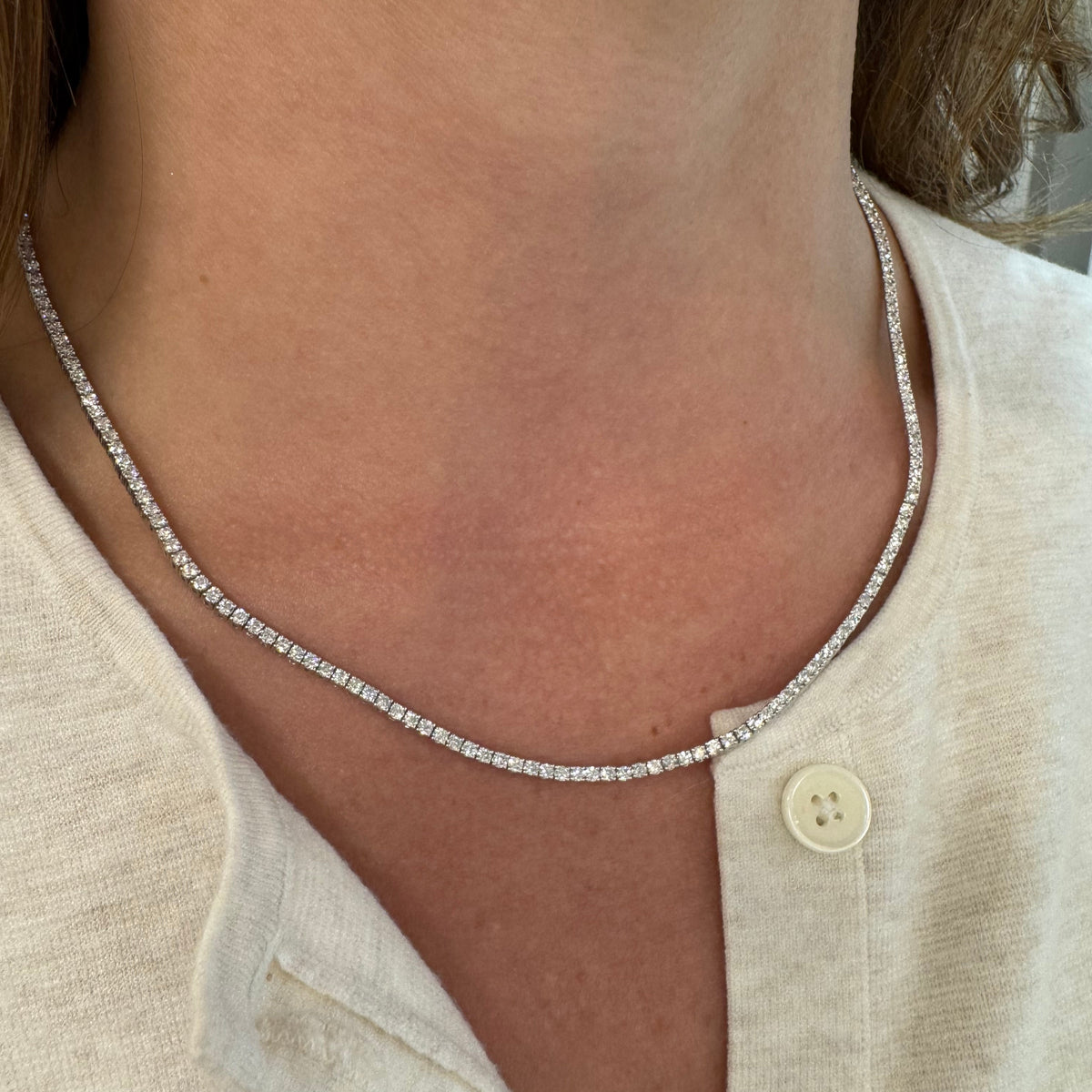 Lab Grown Diamond Sandy Necklace