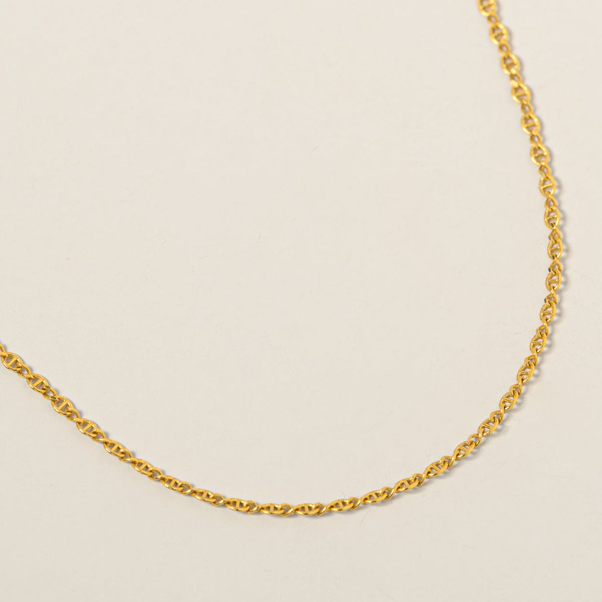 14k yellow gold dainty anchor chain bracelet