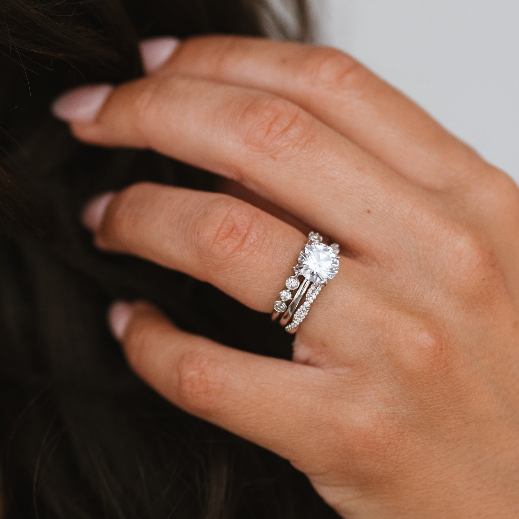 2.07ct Round Lab Grown Diamond Michelle Ring