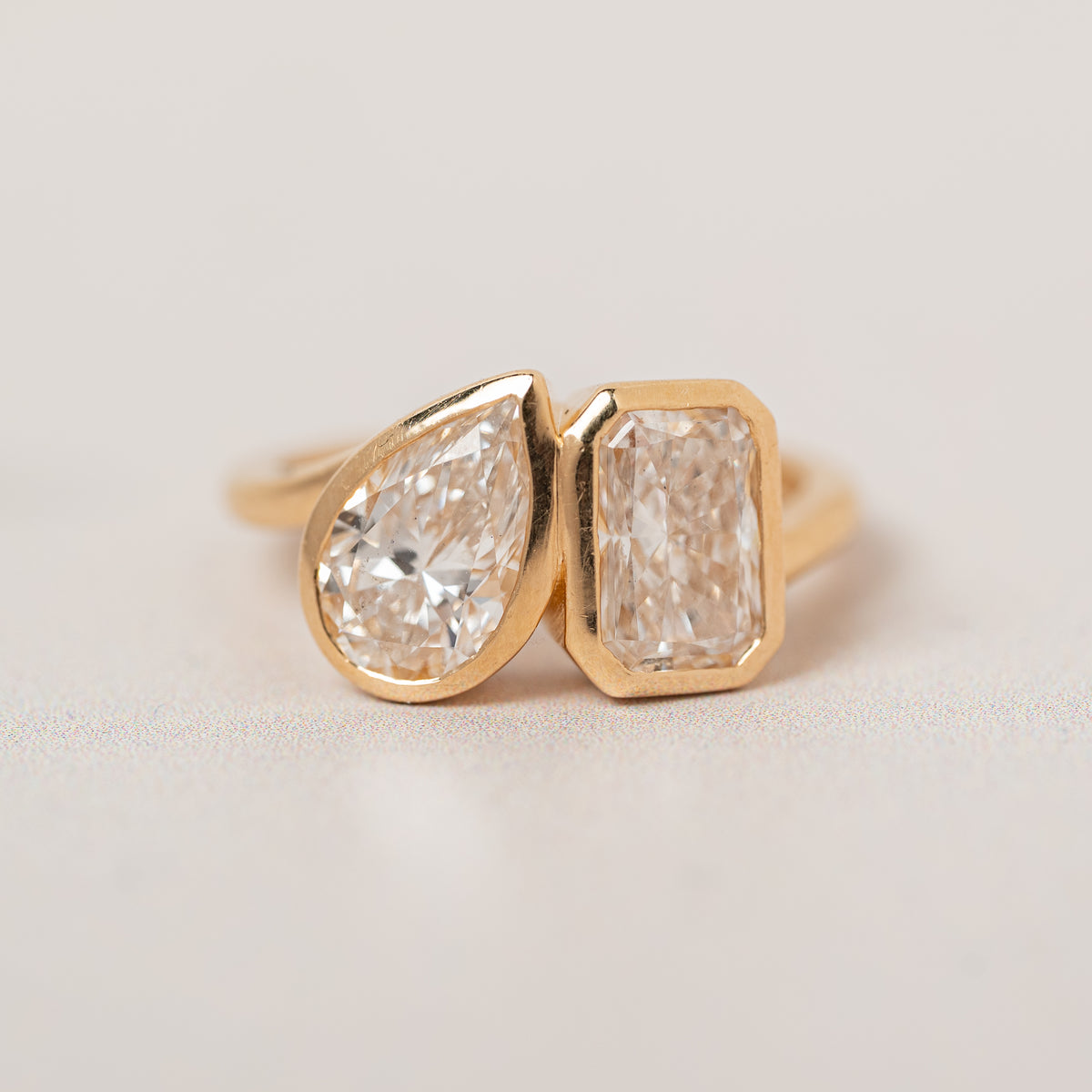 3.06tcw Toi et Moi Lab Grown Diamond Neve Ring