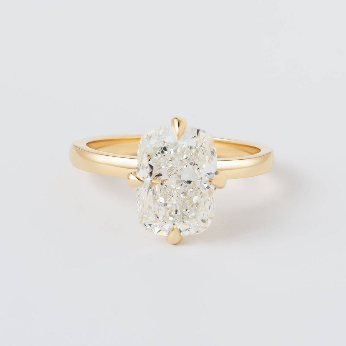2.98ct Elongated Cushion Lab Grown Diamond Sawyer Ring