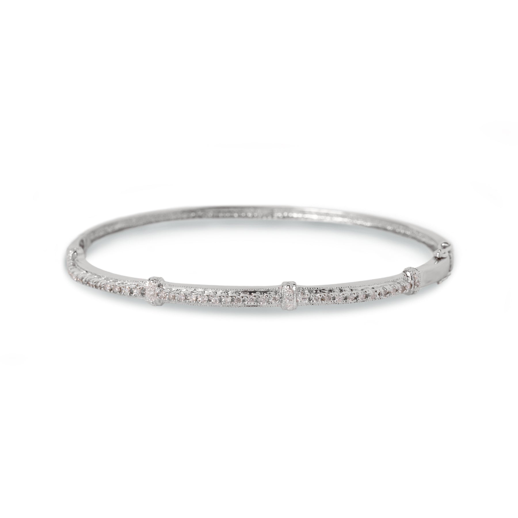 14kw diamond bangle bracelet