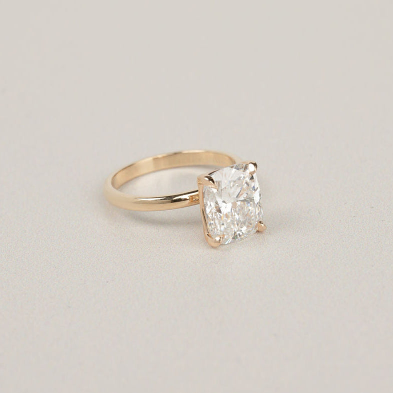 3.46ct Cushion Lab Grown Diamond Ginny Ring