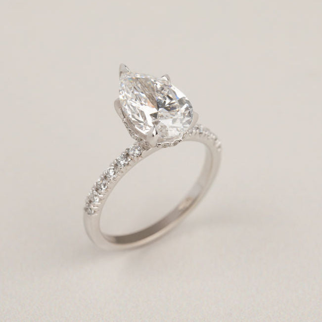 2.53ct Pear Lab Grown Diamond Louise Ring