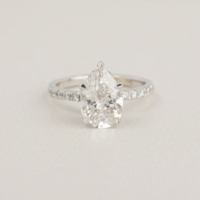 2.53ct Pear Lab Grown Diamond Louise Ring