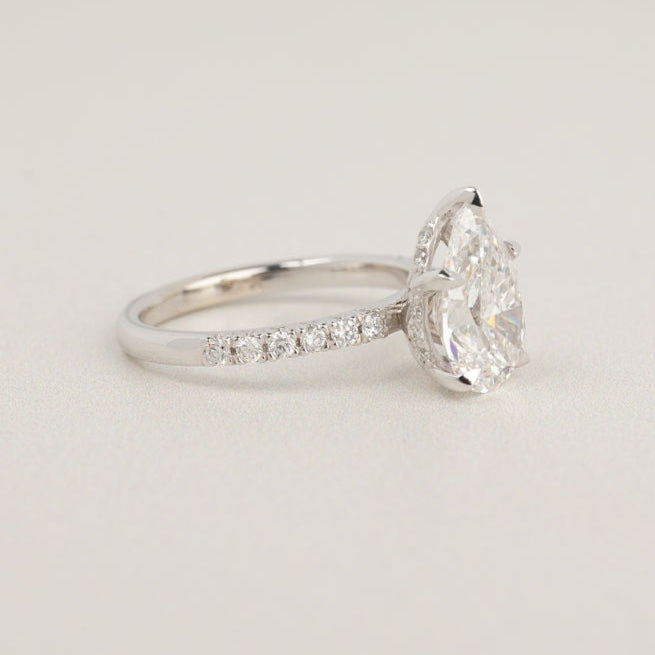 2.53ct Pear Lab Grown Diamond Louise Ring