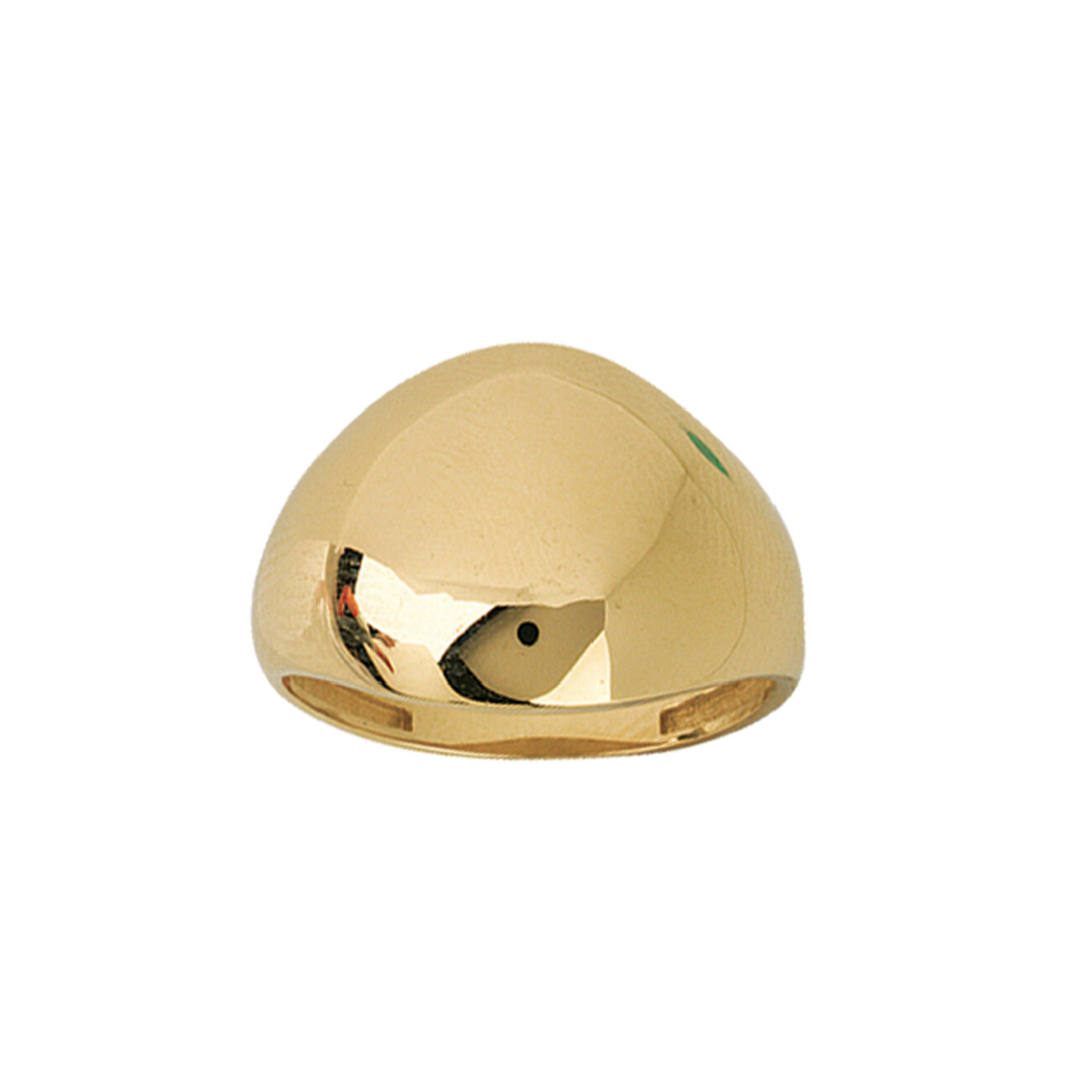 14k yellow gold dome ring