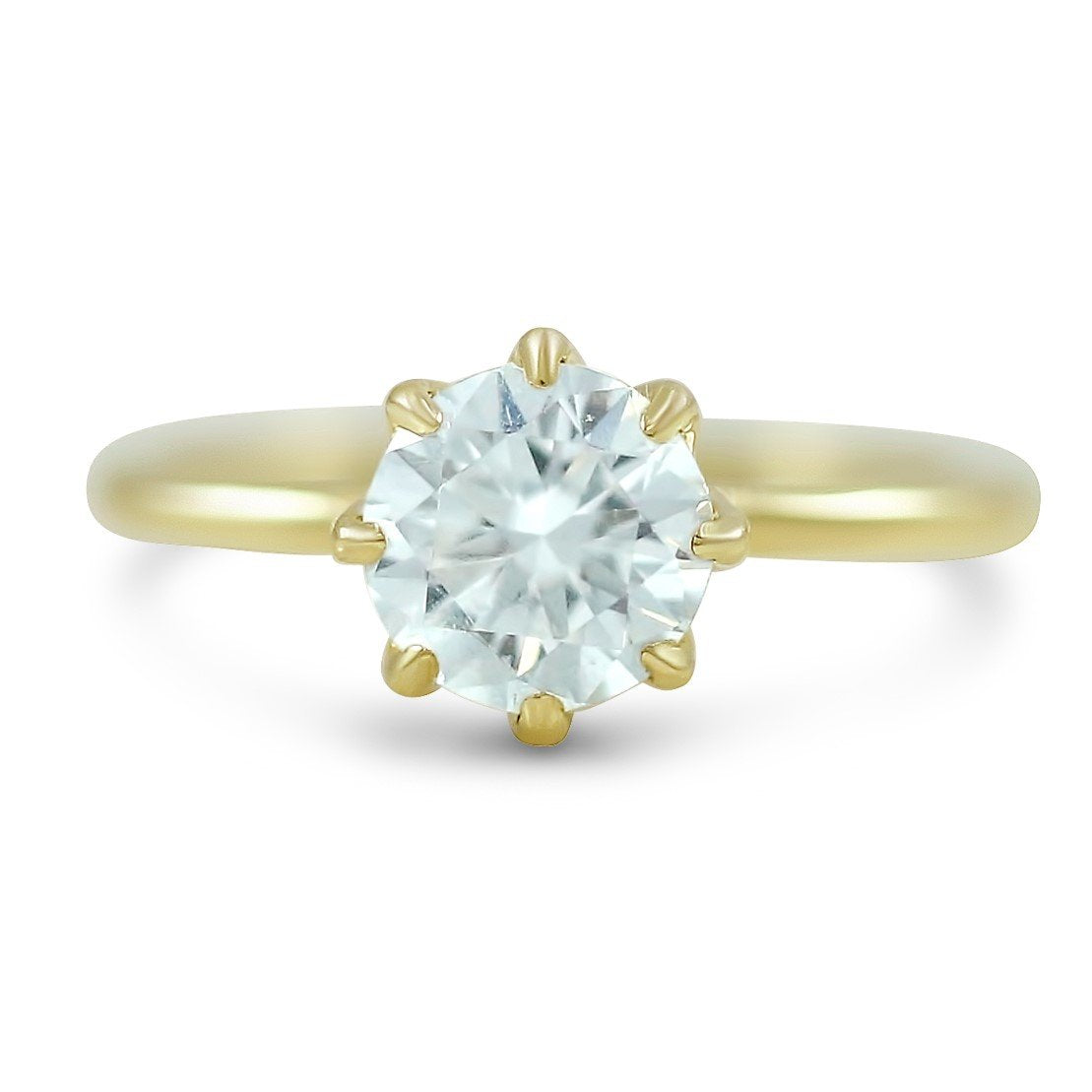 Eight prong engagement best sale ring