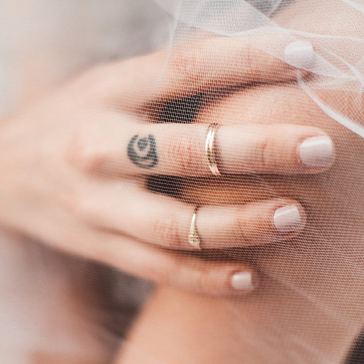 yellow gold stackable ring