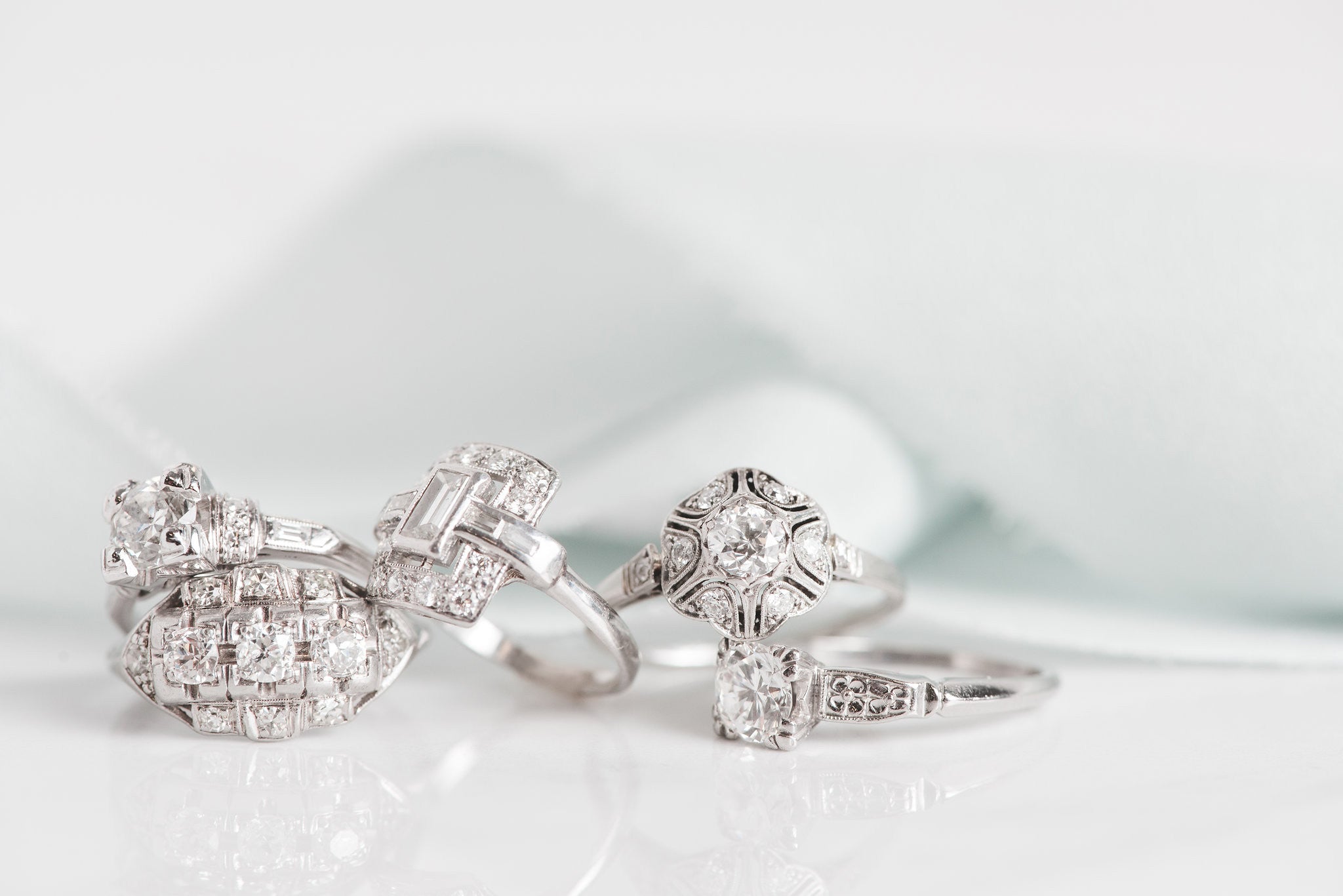 Antique Diamond Solitaire Engagement Ring | Olivia Ewing