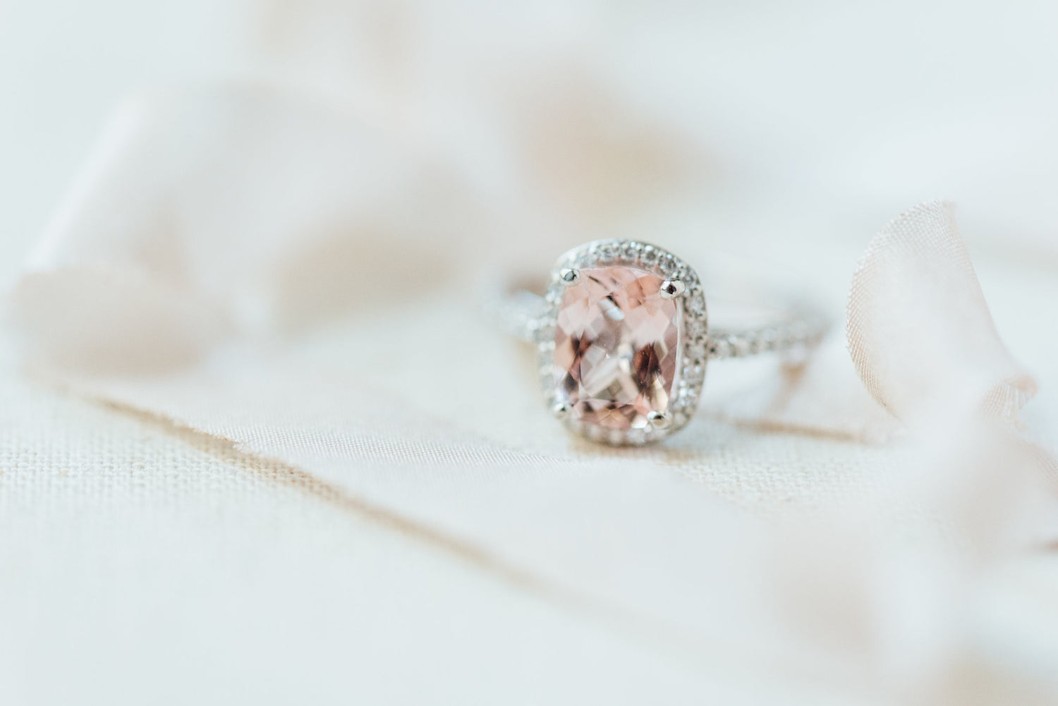 Custom Morganite Engagement Ring | Philadelphia Private Jeweler | Unique Engagement Ring Story
