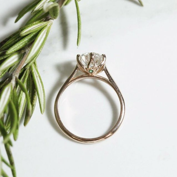 Unique Engagement Rings with Hidden Details | Philadelphia Jeweler Designs Unique One of a Kind Custom Engagement Rings