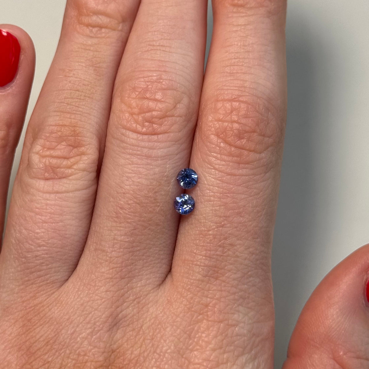 0.59tcw Blue Tanzanite Pair
