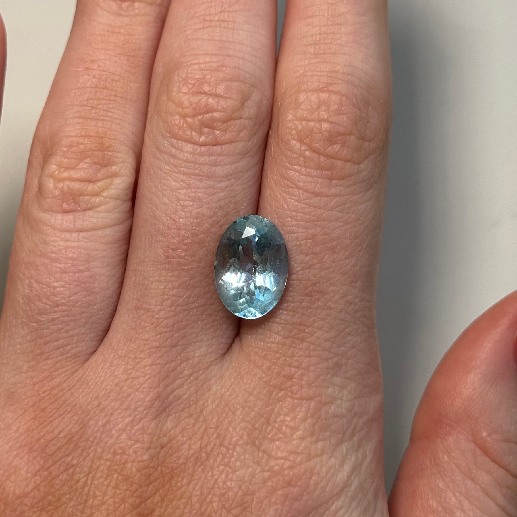 6.68ct Oval Sky Blue Topaz