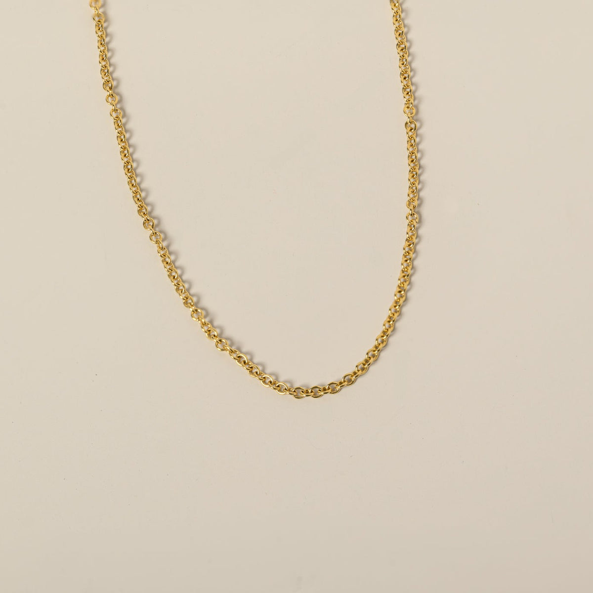 14k gold 1.5mm cable chain 