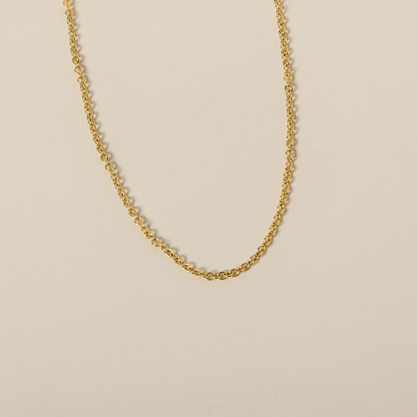 14k gold 1.5mm cable chain 