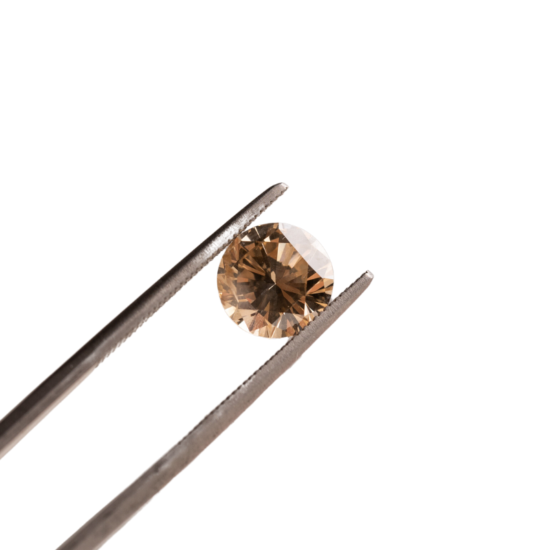 1.78ct round brilliant cut brown/VS diamond loose gemstone