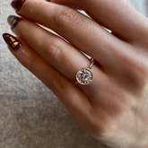 14KR 1.50ct CZ Engagement Ring Size 7