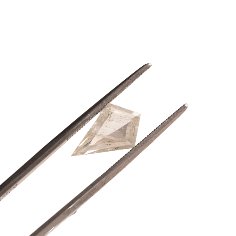 2.02ct kite shape J/I3 gray diamond loose gemstone