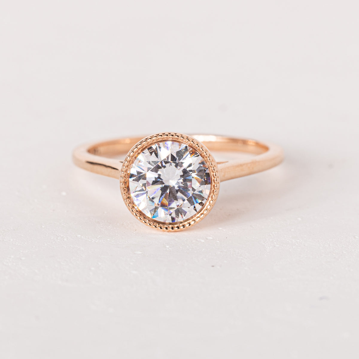 14KR 1.50ct CZ Bella Ring Size 7