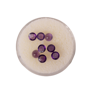 2.27tcw 4mm round cabochon amethyst parcel loose gemstones