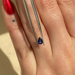 0.32ct Pear Shape Blue Sapphire