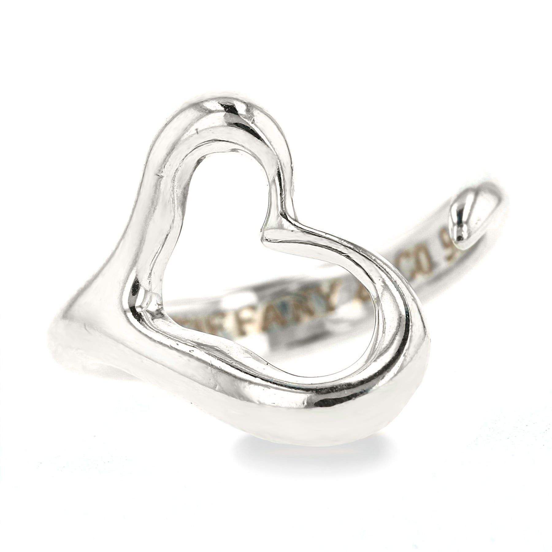 Tiffany's Elsa Peretti Open Heart Sterling Silver Ring