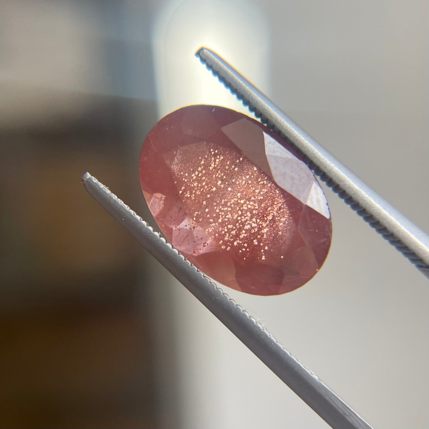 4.22ct Oval Oregon Sunstone