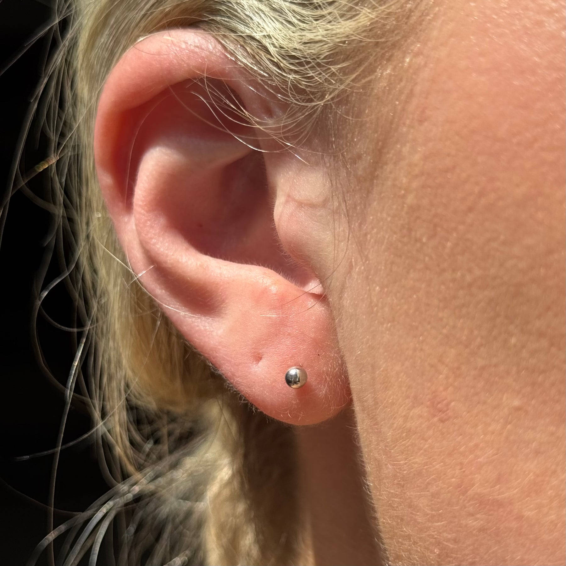 14k Polished 3mm Ball Stud Earrings