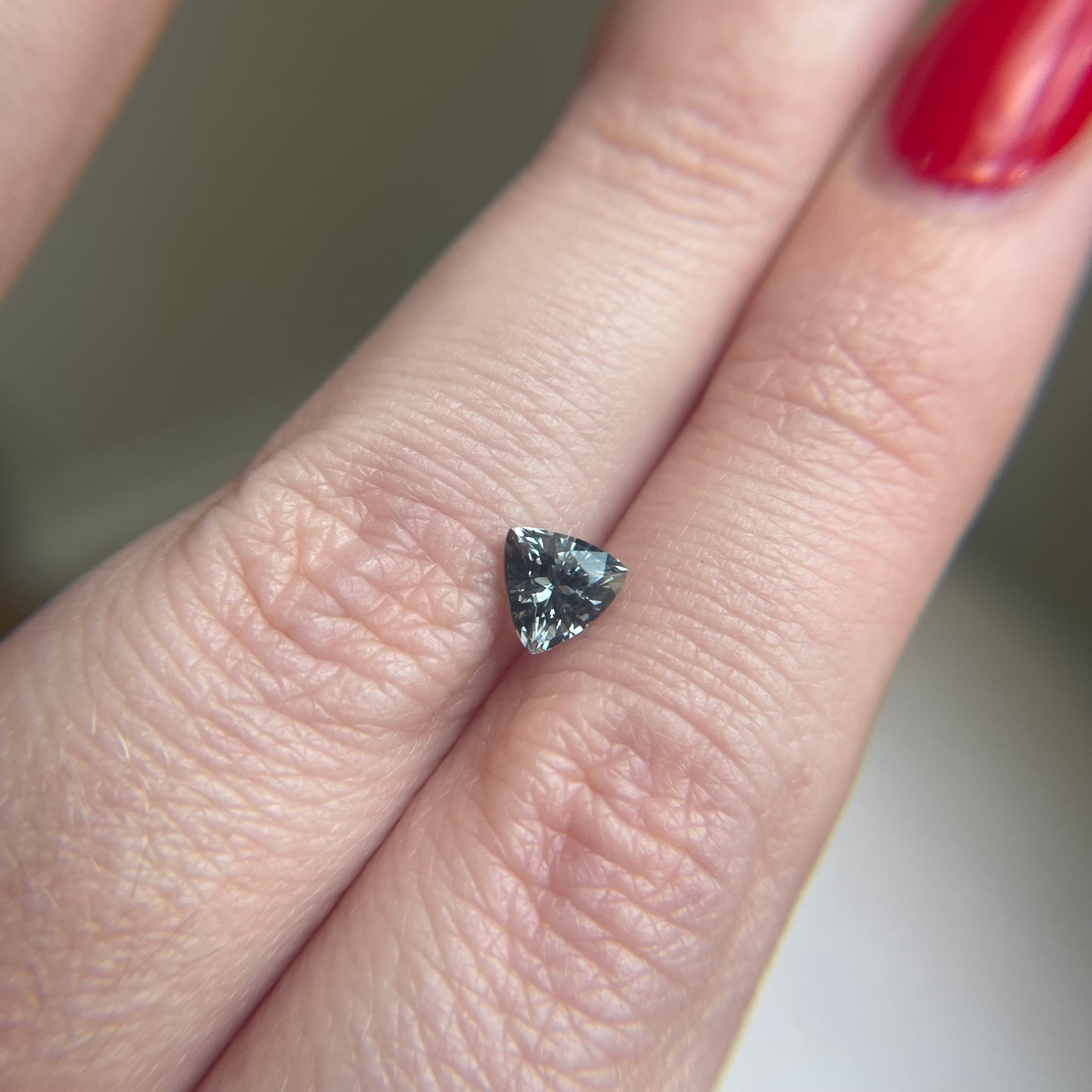 0.90ct Light Purple Trillion Tanzanian Spinel
