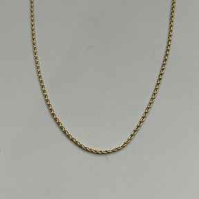 14KY Wheat Chain 16"