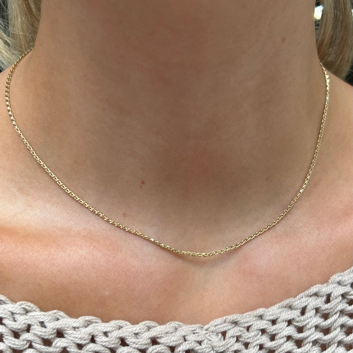 14KY Wheat Chain 16"