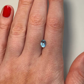 0.92ct Oval Blue Topaz