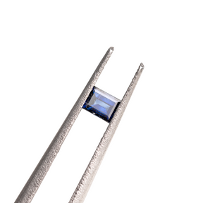 0.25ct emerald cut blue sapphire loose gemstone