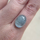 8.91ct Oval Cabochon Milky Aquamarine