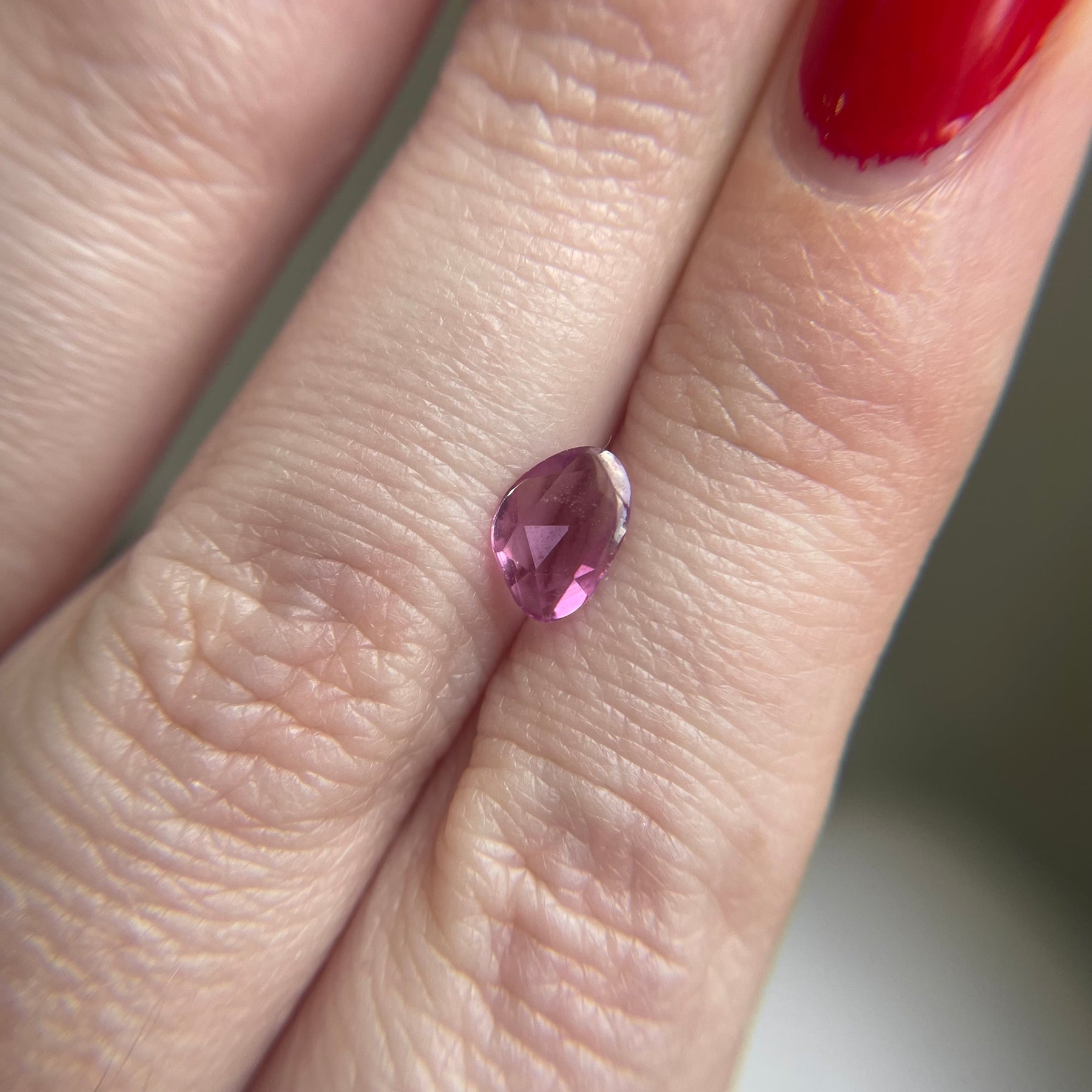 0.695ct Pink Sapphire Slice
