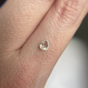 0.25ct Rose Cut Pear Shape Diamond