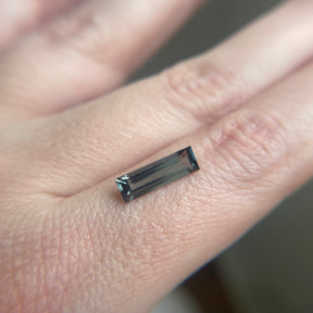 1.68ct Gray Baguette Burma Spinel