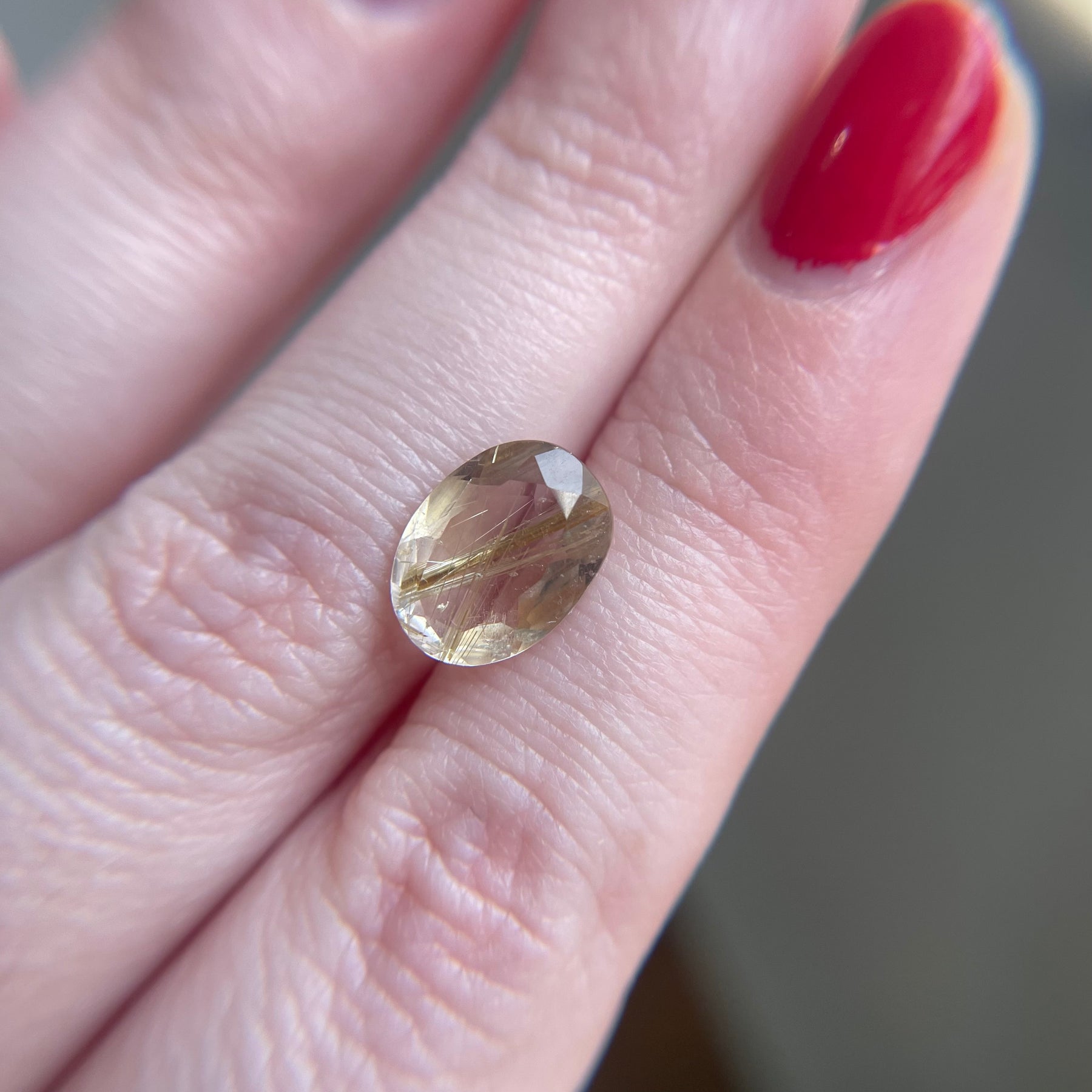 3.45ct Oval Rutilated Quartz