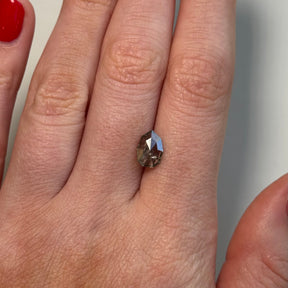 1.19ct Rose Cut Canadian Gray Diamond