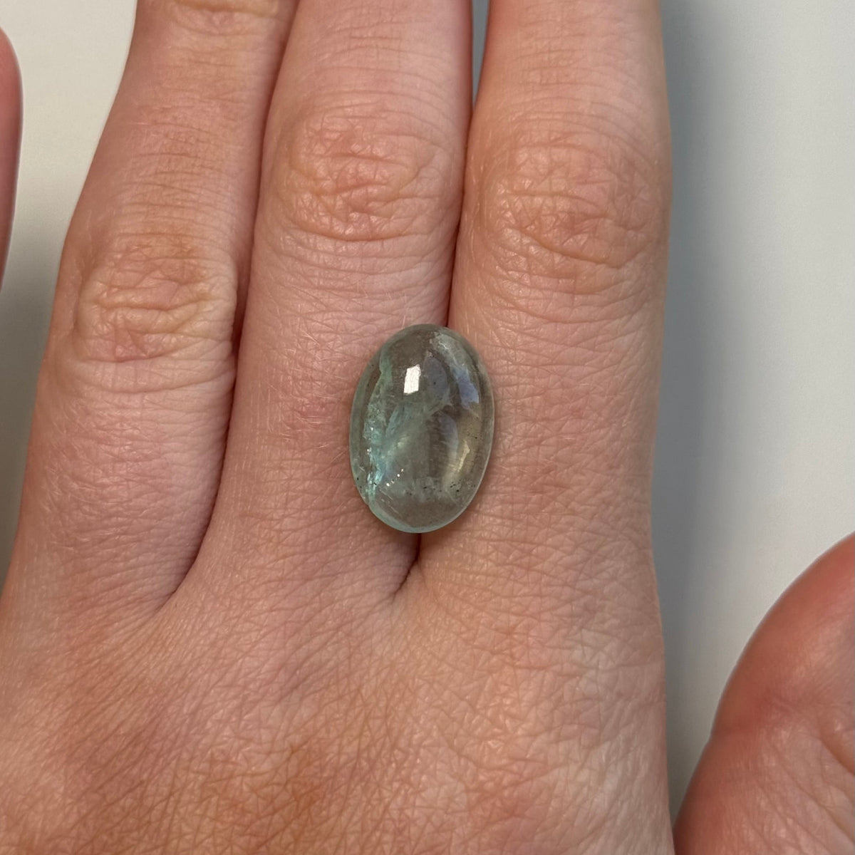 7.68ct Oval Cabochon Aquamarine