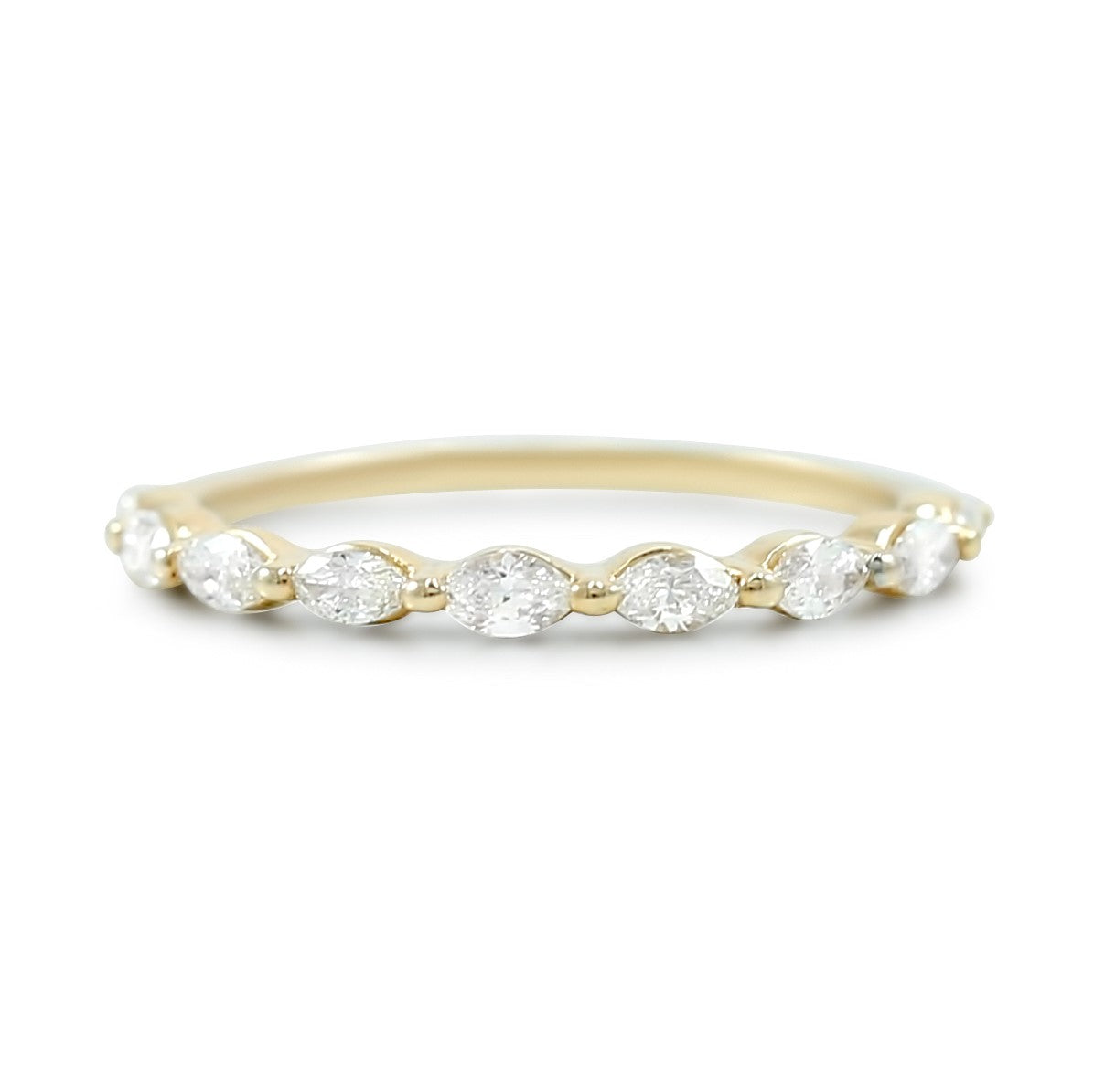 14KY Marquise Diamond Ring Size 7