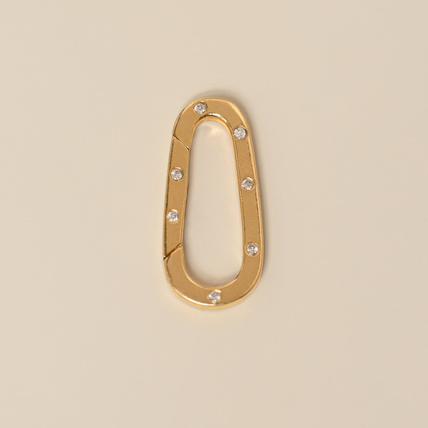 Diamond Charm Holder Clasp