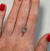 2.20ct Oval Gray Diamond