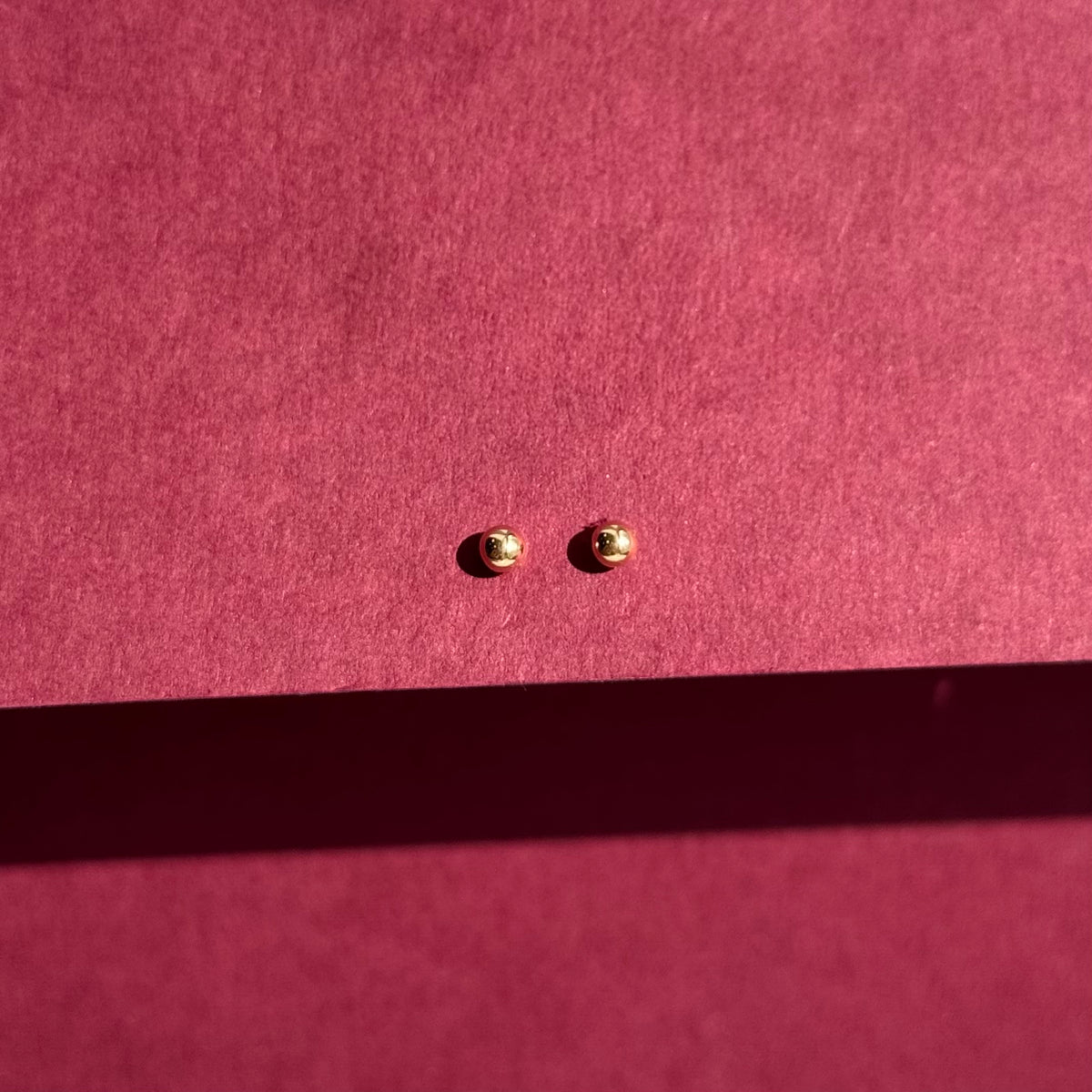 14k Polished 3mm Ball Stud Earrings