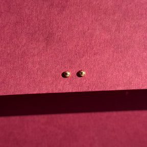 14k Polished 3mm Ball Stud Earrings